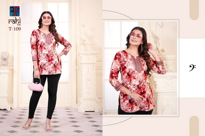 Tunic Vol 1 By Rahi Fab Cambric Cotton Printed Tunic Ladies Top Wholesale Online